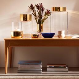 LSA Aurum Vase - Clear/Gold - thumbnail 6