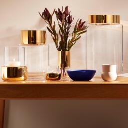 LSA Aurum Vase - Clear/Gold - thumbnail 2