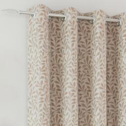 Enhanced Living Sherwood Natural Blackout Jacquard Eyelet Curtains - thumbnail 2