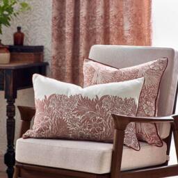 Morris and Co Marigold Piped Jacquard Feather Filled Cushion - thumbnail 4