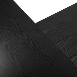 FurnitureR DROGBA Black and Wooden L-shaped Desk with 2 shelves - thumbnail 4