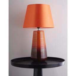 K Living Canada Orange Ceramic Table Lamp & Matching Shade - thumbnail 1