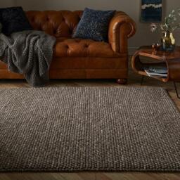Esselle Delilah Mottled Wool Pebble Taupe Rug 200x290cm - thumbnail 6