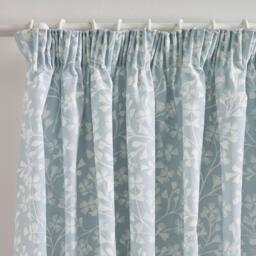 Catherine Lansfield Brooke Floral Lined Pencil Pleat Curtains - thumbnail 1