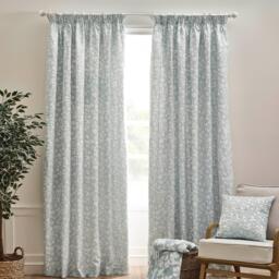 Catherine Lansfield Brooke Floral Lined Pencil Pleat Curtains - thumbnail 2