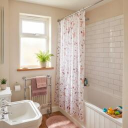 Croydex Terrazzo Print Shower Curtain - thumbnail 1