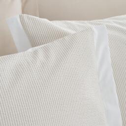 Bianca Seersucker Woven Stripe Duvet Cover Set - thumbnail 3