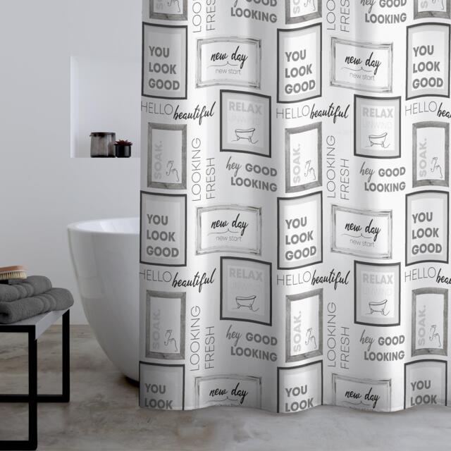 Catherine Lansfield Relax and Unwind Shower Curtain - image 1