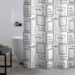 Catherine Lansfield Relax and Unwind Shower Curtain - thumbnail 1