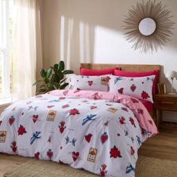 Their Nibs Mon Coeur Cotton Reversible Duvet Cover Set - thumbnail 2