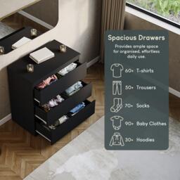 Lassic Vida Designs Denver 3 Drawer Chest - thumbnail 6