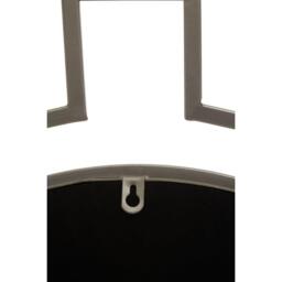 Interiors by Premier Jalal Silver Metal Frame Round Wall Mirror - thumbnail 6