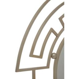 Interiors by Premier Jalal Silver Metal Frame Round Wall Mirror - thumbnail 5