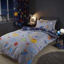 Catherine Lansfield Lost In Space Reversible Duvet Cover Set - thumbnail 2
