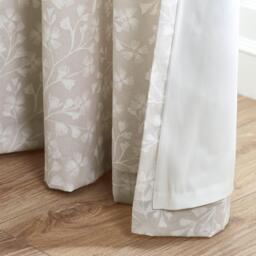 Catherine Lansfield Brooke Floral Lined Eyelet Curtains - thumbnail 4
