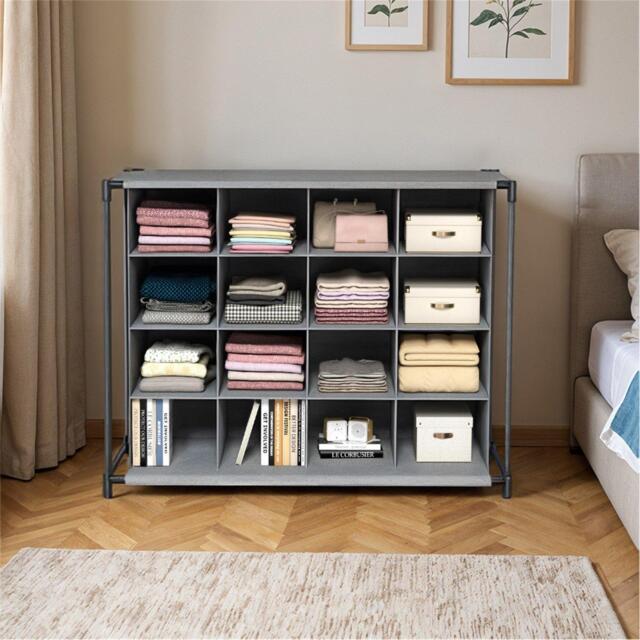Kabinet UK 4-Tier 16-Grid Rack Storage Organizer - image 1