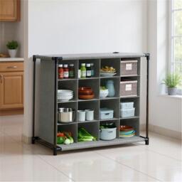Kabinet UK 4-Tier 16-Grid Rack Storage Organizer - thumbnail 4