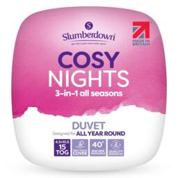 Slumberdown Cosy Nights 15 Tog All Seasons Duvet - thumbnail 1