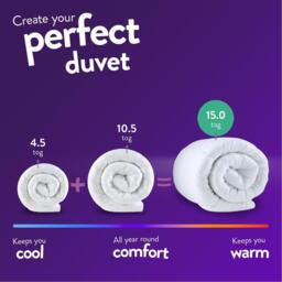 Slumberdown Cosy Nights 15 Tog All Seasons Duvet - thumbnail 7