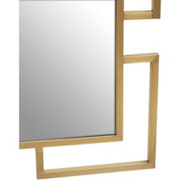 Interiors by Premier Allure Gold Brushed Small Wall Mirror - thumbnail 2
