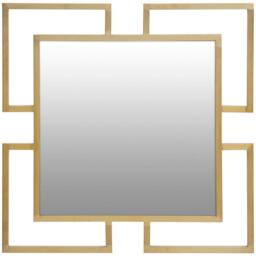Interiors by Premier Allure Gold Brushed Small Wall Mirror