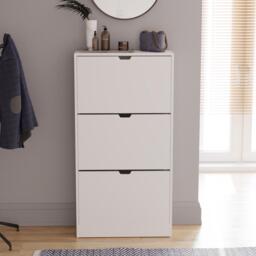 Lassic Vida Designs 3 Drawer Shoe Cabinet (Handless) - thumbnail 3