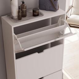 Lassic Vida Designs 3 Drawer Shoe Cabinet (Handless) - thumbnail 4
