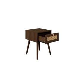 Birlea Croxley 1 Drawer Rattan Bedside - thumbnail 5