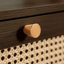 Birlea Croxley 1 Drawer Rattan Bedside - thumbnail 3
