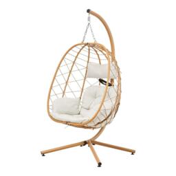 Breeins Swing Hanging Egg Chair with Cushion and Pillow - thumbnail 3