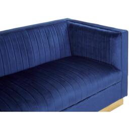 Interiors by Premier Opal 3 Seat Deep Blue Sofa - thumbnail 2