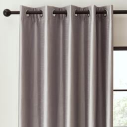 Catherine Lansfield Faux Silk Blackout Thermal Eyelet Curtains - thumbnail 1