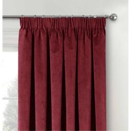 Enhanced Living Oxford Red Velvet Blackout Tape Top Curtains - thumbnail 2