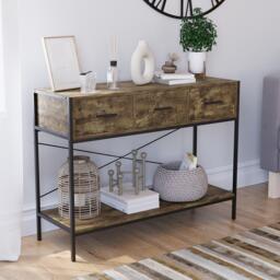 Lassic Vida Designs Brooklyn 3 Drawer Console Table