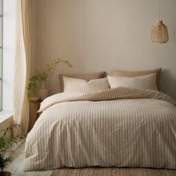 Pineapple Elephant Cotton Rich Woven Stripe Duvet Cover Set - thumbnail 1