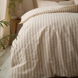 Pineapple Elephant Cotton Rich Woven Stripe Duvet Cover Set - thumbnail 3
