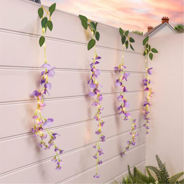 Streetwize Solar Decorative Wisteria Flower Lights - image 1
