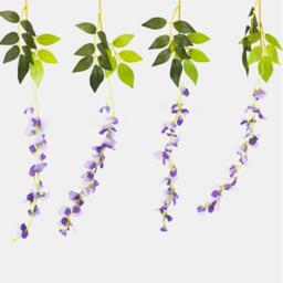 Streetwize Solar Decorative Wisteria Flower Lights - thumbnail 2