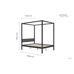 Birlea Mercia Four Poster Bed - thumbnail 6