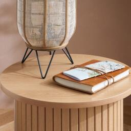 Birlea Axel Fluted Side Table - thumbnail 4