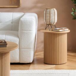 Birlea Axel Fluted Side Table - thumbnail 2