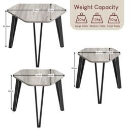 Lassic Vida Designs Brooklyn Nest of 3 Tables - thumbnail 2