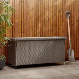 VonHaus VonHaus - Rattan Look Outdoor Cushion Storage Box - thumbnail 5