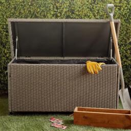 VonHaus VonHaus - Rattan Look Outdoor Cushion Storage Box - thumbnail 7