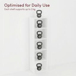 Lassic Vida Designs Oxford 5 Tier Cube Bookcase - thumbnail 4