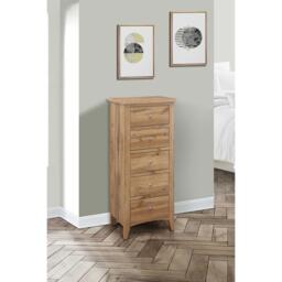 Birlea Hampstead 5 Drawer Tall Chest