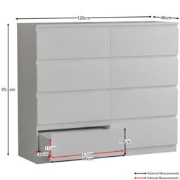 Lassic Vida Designs 3 Piece Denver Bedroom Set 5 - thumbnail 7