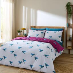 Their Nibs Hummingbird Cotton Reversible Duvet Cover Set - thumbnail 2