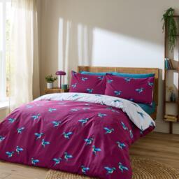 Their Nibs Hummingbird Cotton Reversible Duvet Cover Set - thumbnail 1