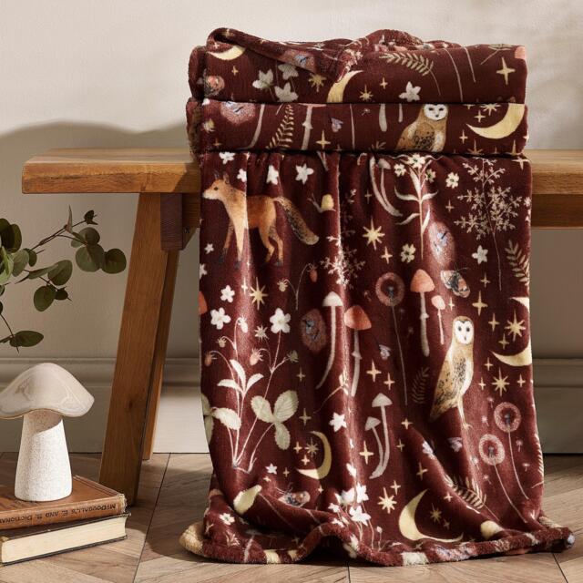 Catherine Lansfield Enchanted Twilight Cosy Fleece Blanket Throw - image 1